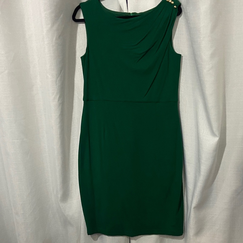 Ellen Tracy Emerald Green Mini Dress